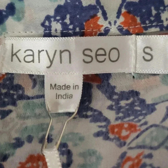 Boho Festival Paisley Retro Babydoll Bell Sleeves Mini Oversized - Picture 2 of 8